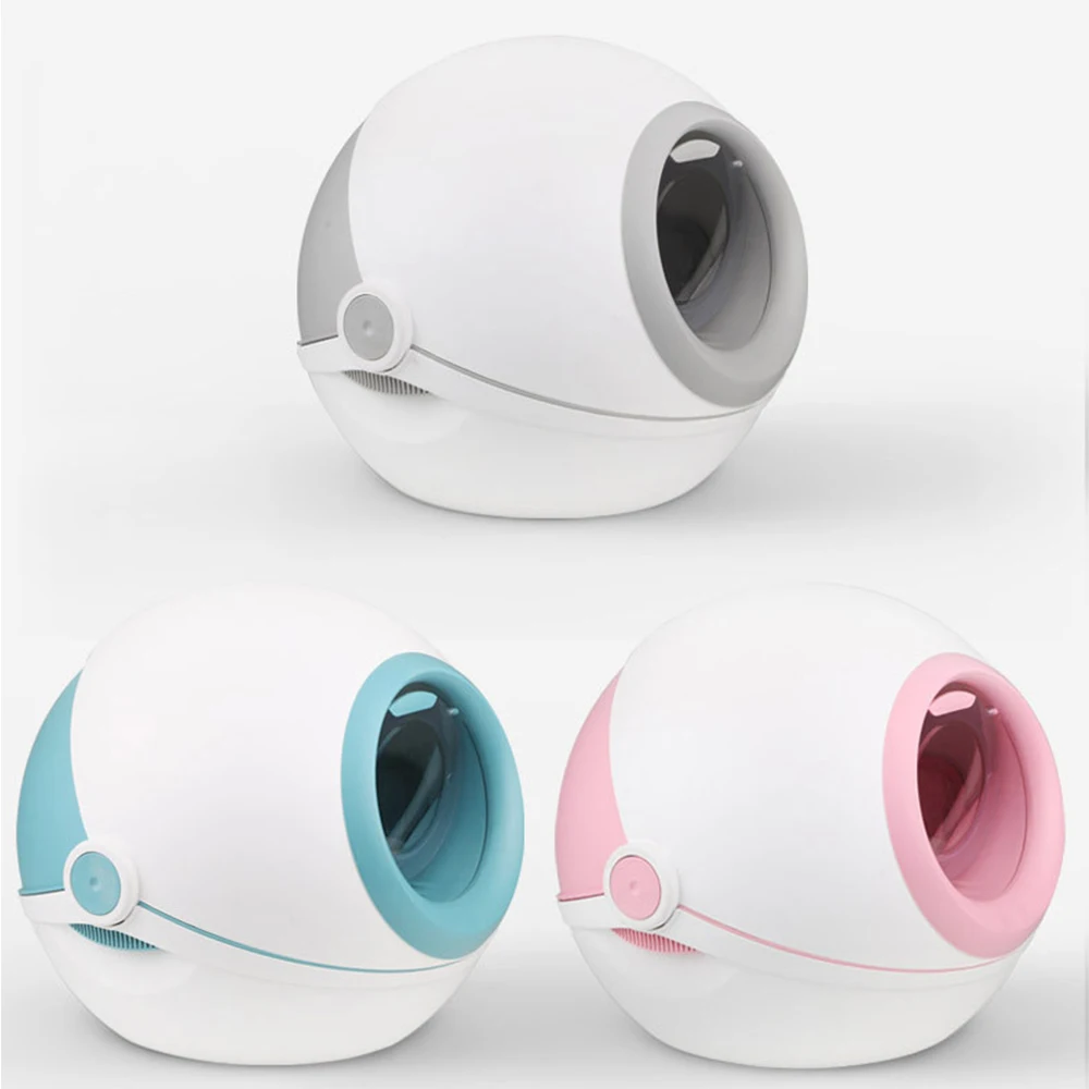 

Cat Litter Box Closed Self Cleaning Training Shovel Chat Toilette Cats Toilet Deodorizing Kitten Bedpans Anti-splash Pet Bedpan