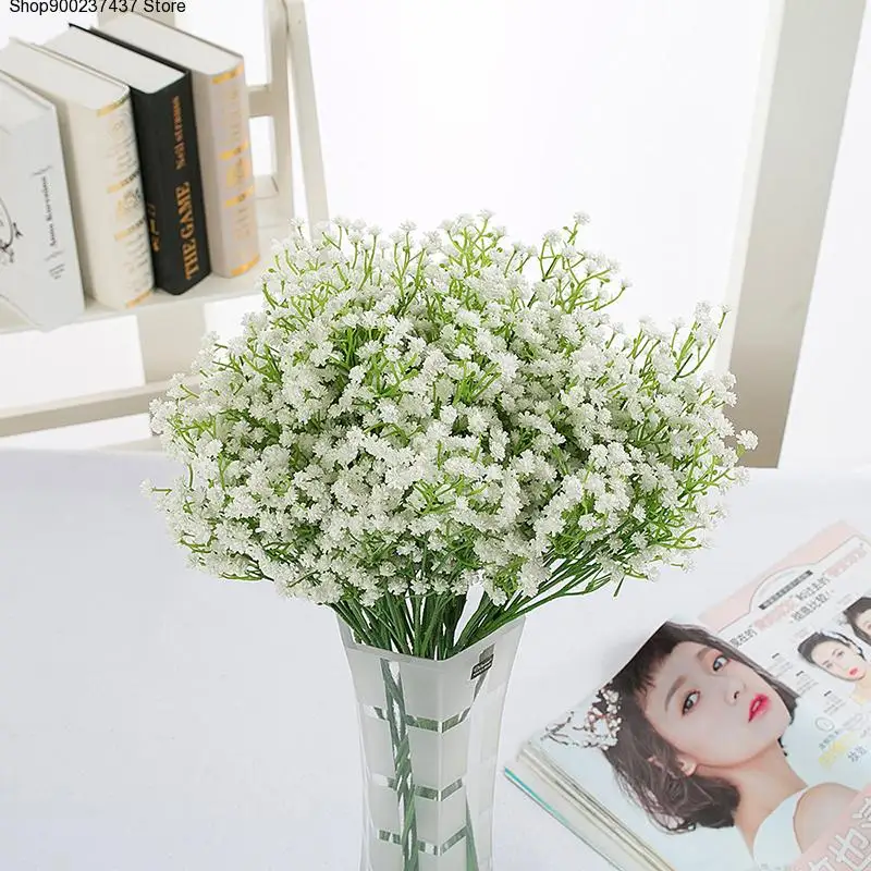 

3 шт. искусственный шелк, Гипсофила, цветок для свадьбы, домашний декор, венок «сделай сам», подарок, клиптоп, имитация цветов, рукоделие, цвет...