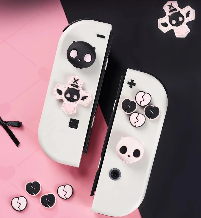 Мягкая силиконовая D-панель с изображением черепа крестовая кнопка наклейка для