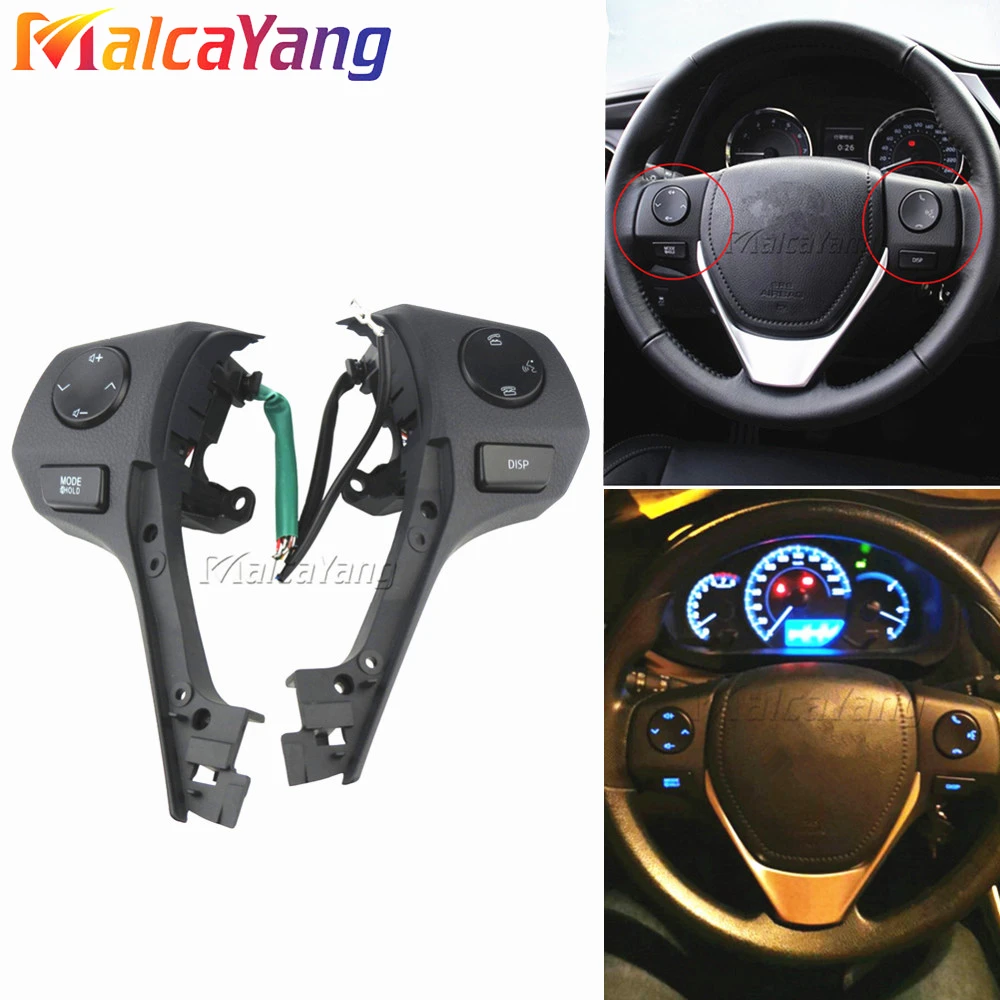 

High Quality 84250-02560 Car Buttons Bluetooth Phone Steering Wheel Audio Control Button For TOYOTA Corolla RAV4 2014-2018