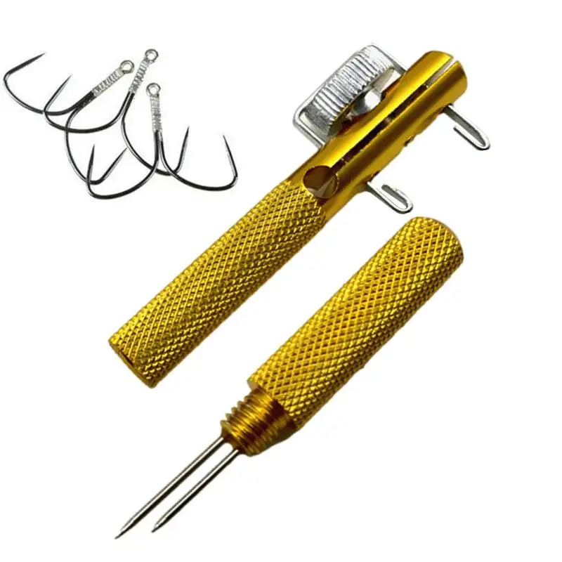 

Fishing Knot Tying Tool Manual Fishhook Tie Device For Fly Fishing Accessories Double-Headed Needle Fishing Hook Tier Fishing