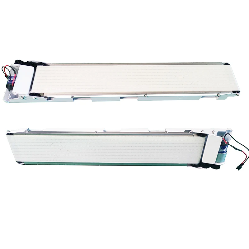 

2550mm Mini Conveyor Belt Stainless Steel Structure Food Grade PU Belt Vending Machine Cargo Channel Speed 20mm/s
