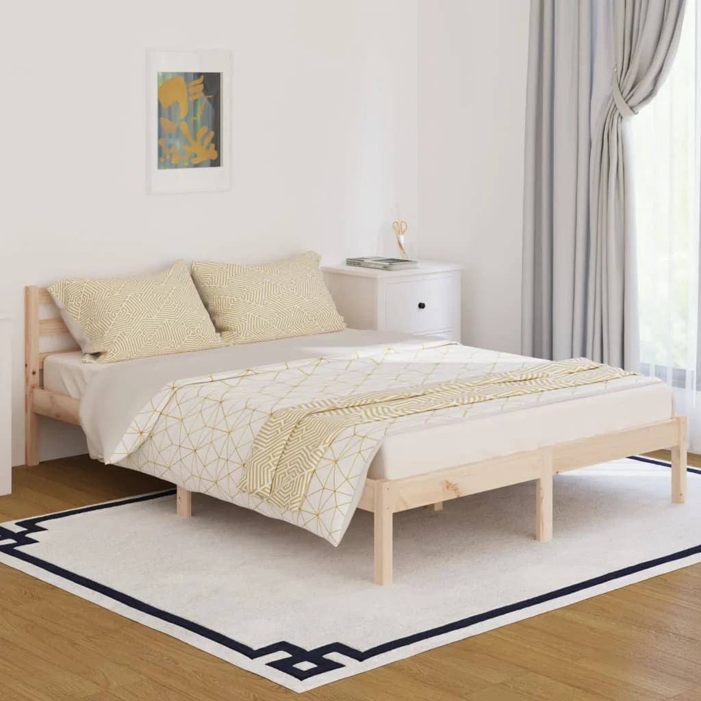 

Day Bed Frame, Solid Pine Wood Bed, Bedroom Furniture Brown 140x200cm