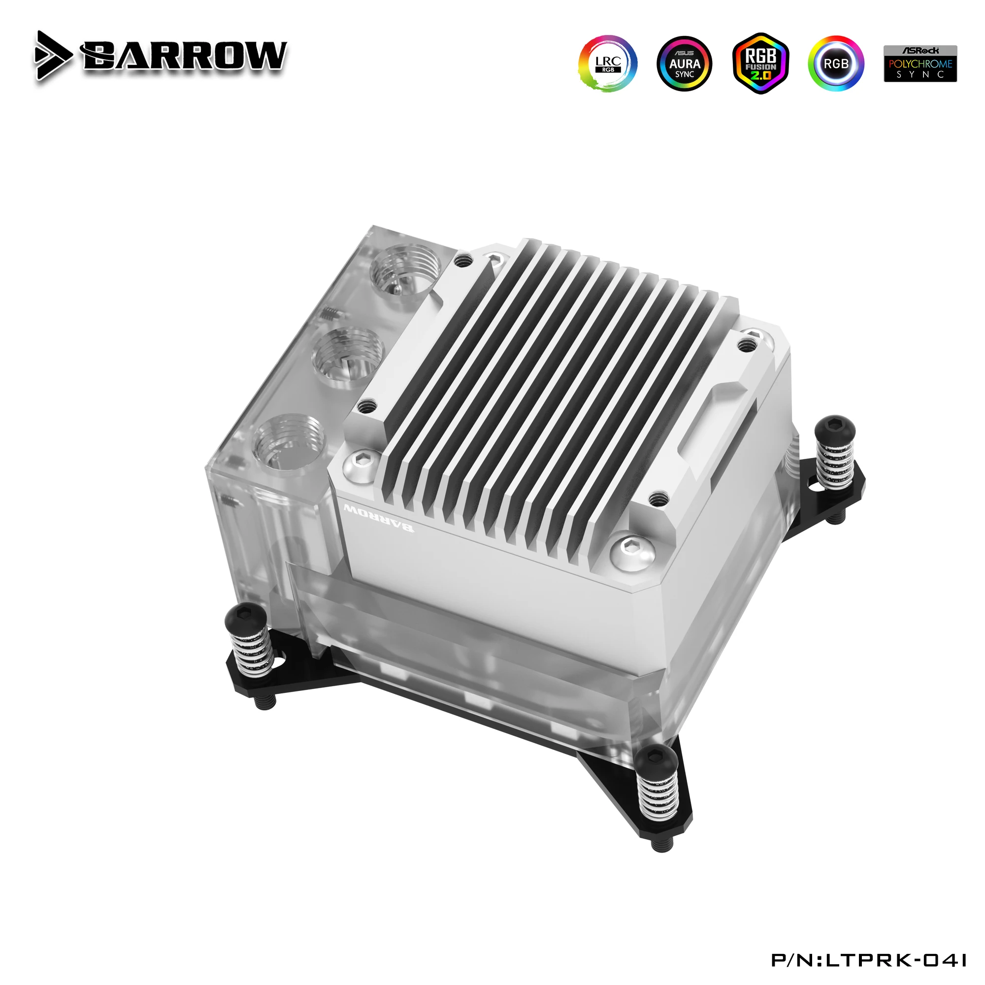 Фото Встроенный водяной охладитель Barrow для процессора Intel LGA1700 1200 115X/AMD, резервуар для водяного блока, ШИМ-насос 17 Вт LTPRK-04I LTPRKA-04 №2