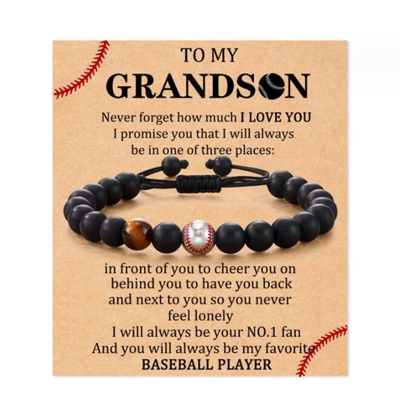 Креативные браслеты с бусинами для футбола бейсбола баскетбола моего сына