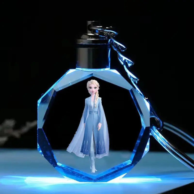 Креативный брелок с кристаллами Холодное сердце Эльза и Анна школьная сумка