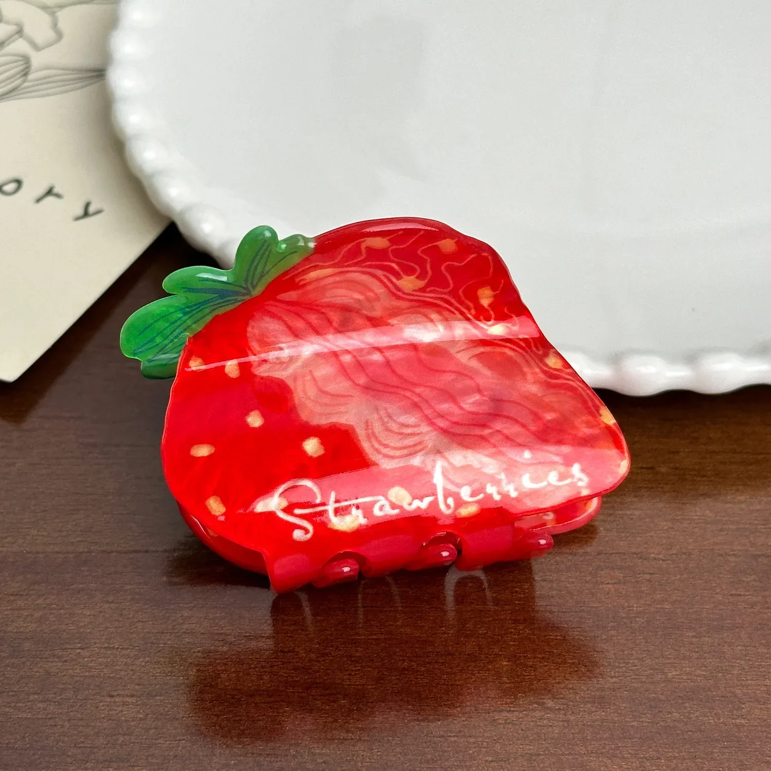 DuoShang новая забавная фруктовая серия акриловые заколки для волос с когтями