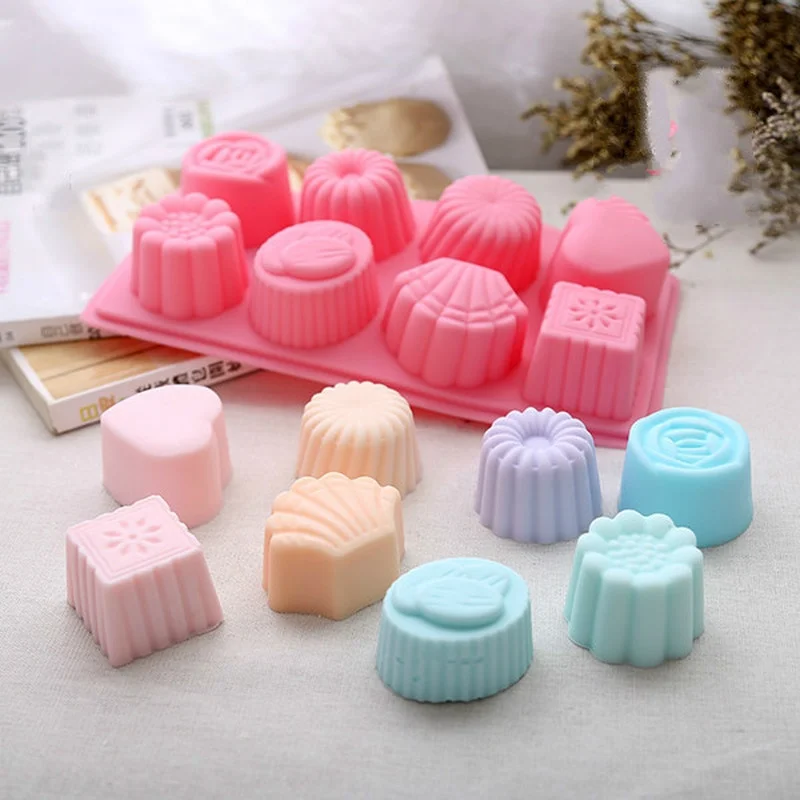 

Soft Silicone Flower Patterns Handmade Soap Mold Chocolate Cake Mold Soap Making Set Silicone Crafts cake molds straw topper