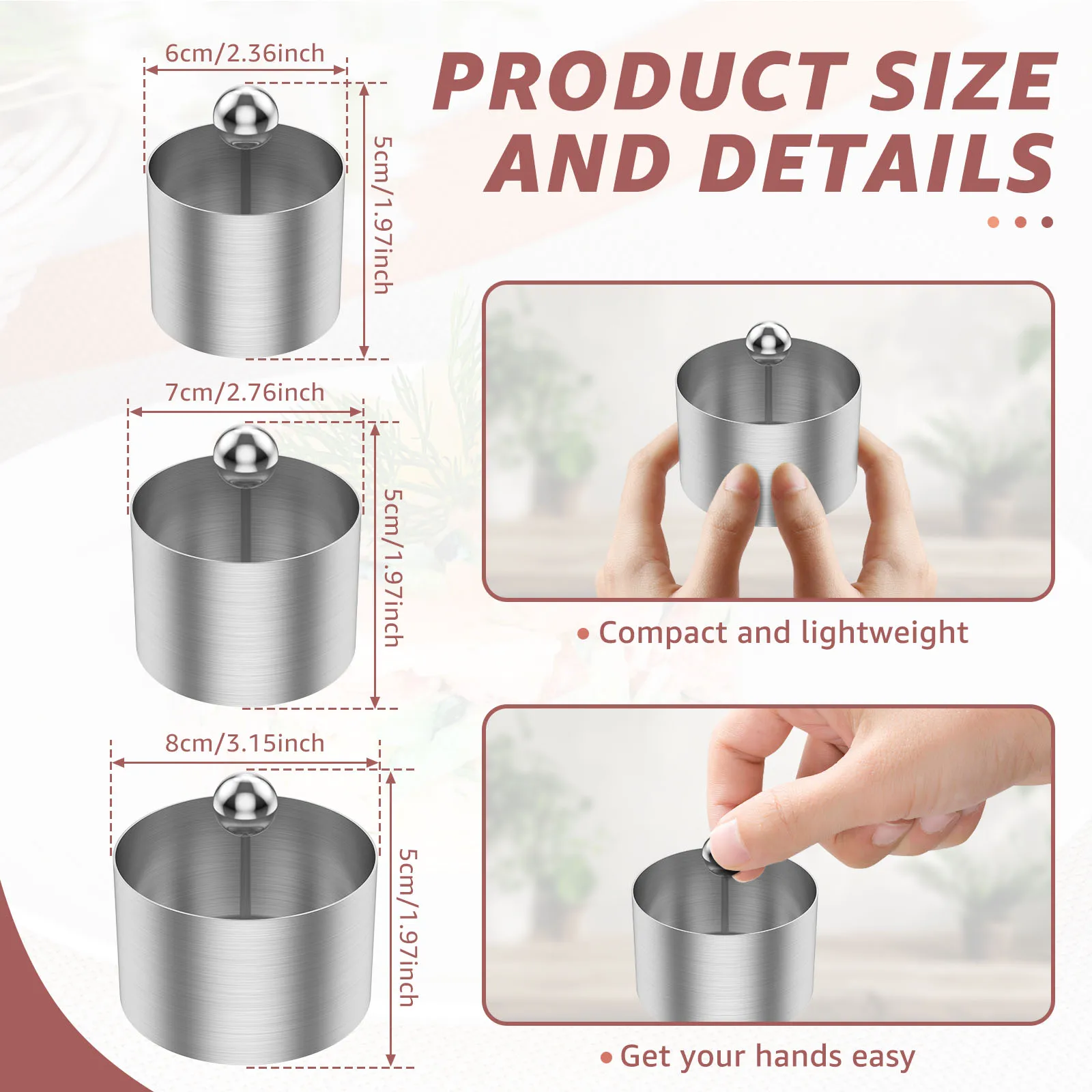 Экологичная круглая форма Onigiri 3 шт. для изготовления рисовых шариков инструменты