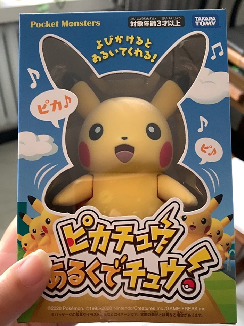 

Новинка 2023, оригинальный робот Pokemon Happy Pikachu с голосовым управлением, кавайная экшн-фигурка аниме, Детские Подарочные игрушки для мальчиков и девочек