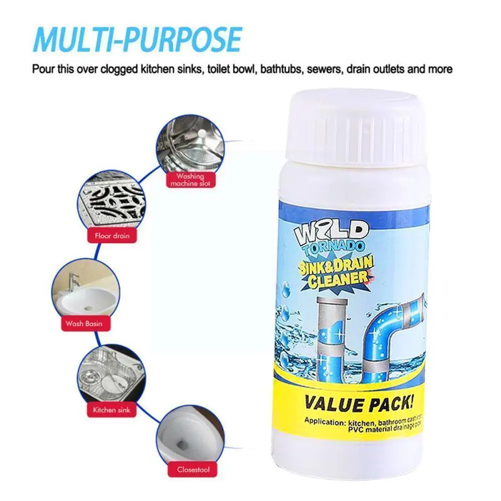 

Бытовой Мощный Очиститель для раковины и слива G5n3, эффективное средство для быстрого удаления засоров, инструмент для образования пены в ту...