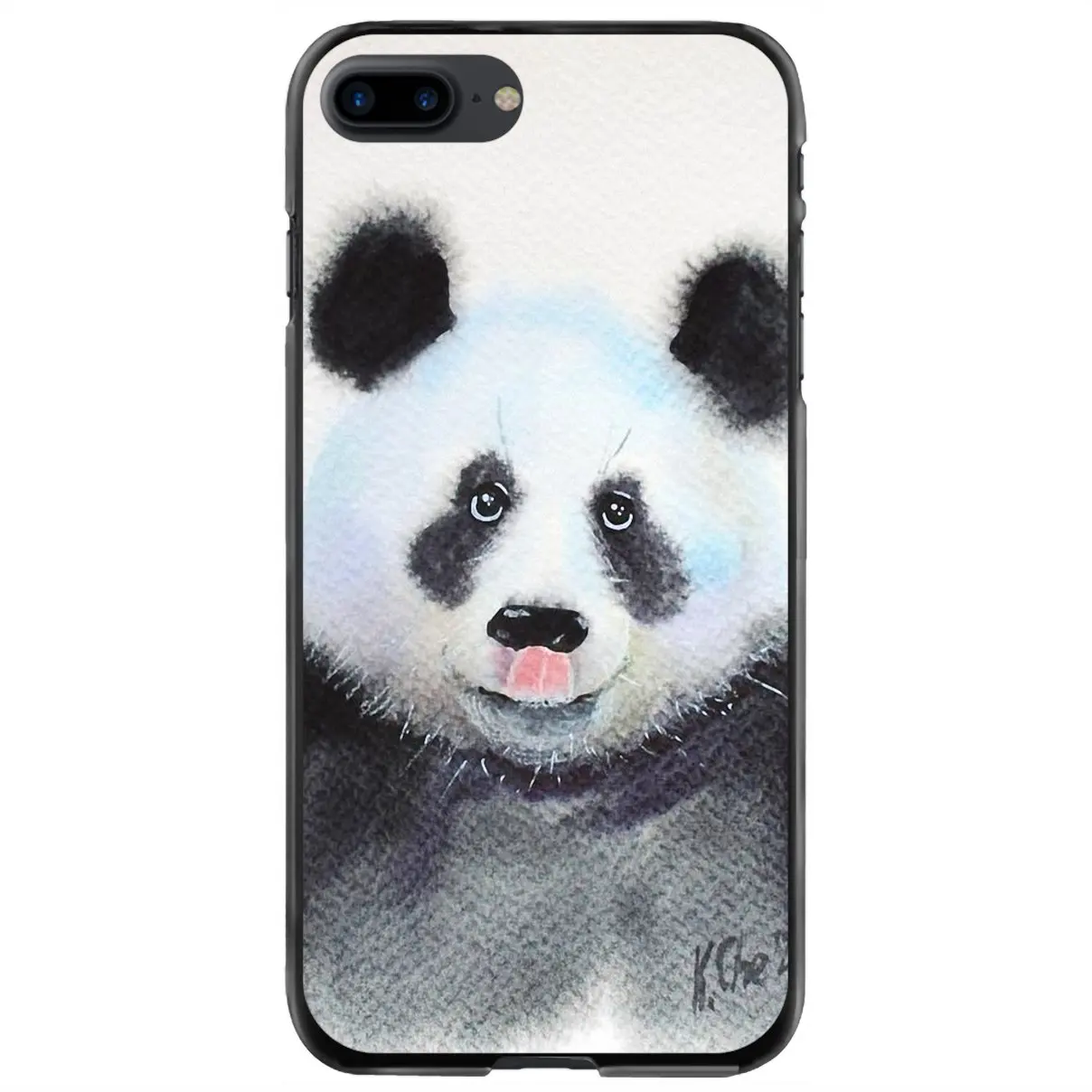 

Жесткий чехол, красочная Акварельная панда для iPhone 11 12 13 14 Pro MAX Mini 5 5S SE 6 6S 7 8 Plus 10 X XR XS