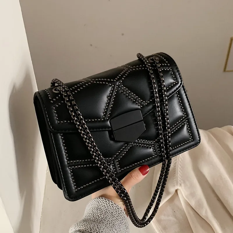 

Wings Handbag Women Black Messenger Crossbody Two Strap With Leather Bag Bag 2022 Bag Fashion Ladies Winter Chain New Bolso