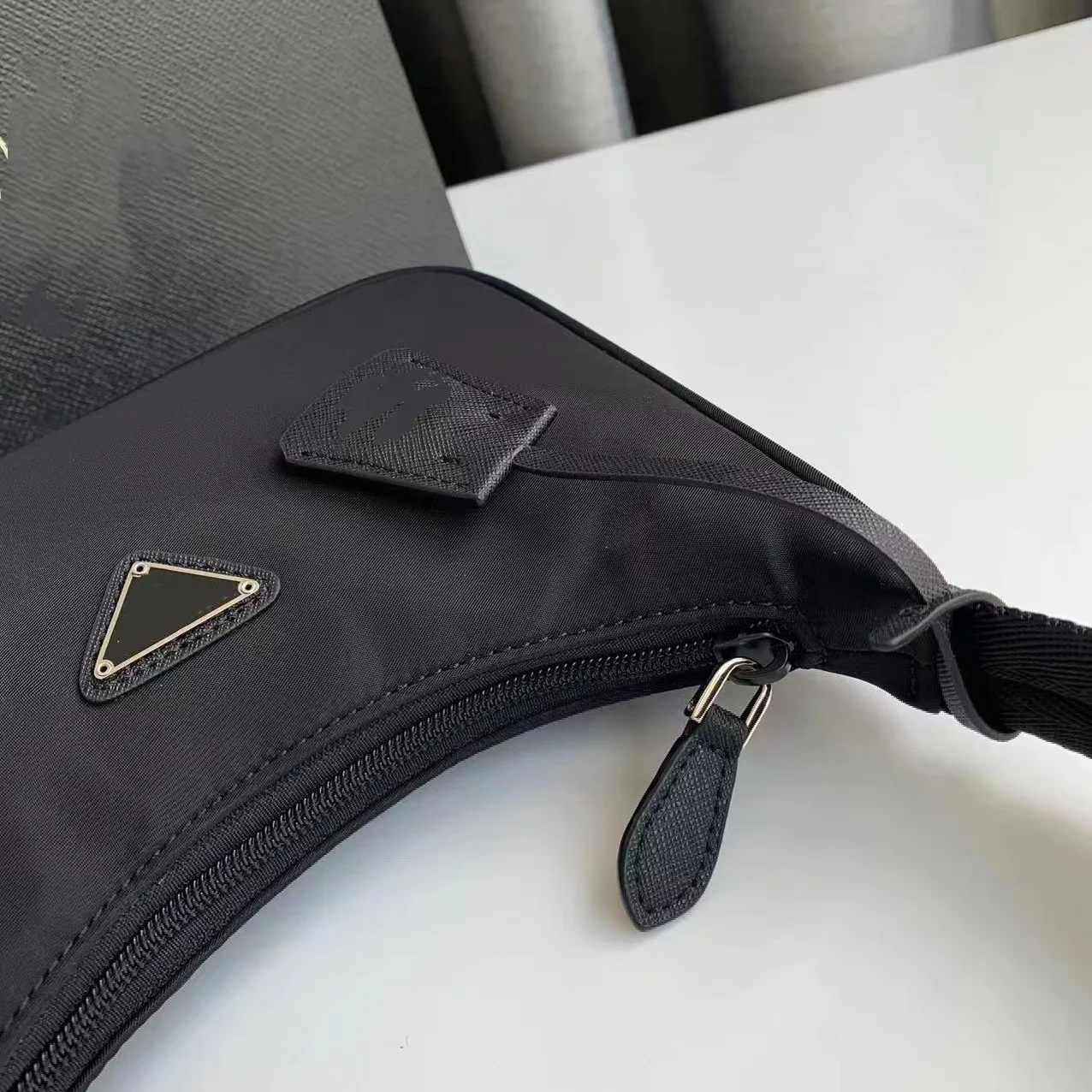 23 New Women's Hand Carrying Stick Bag Casual Nylon Underarm Bag Crescent Stick Bag Hand Improving Quality Women's Bag