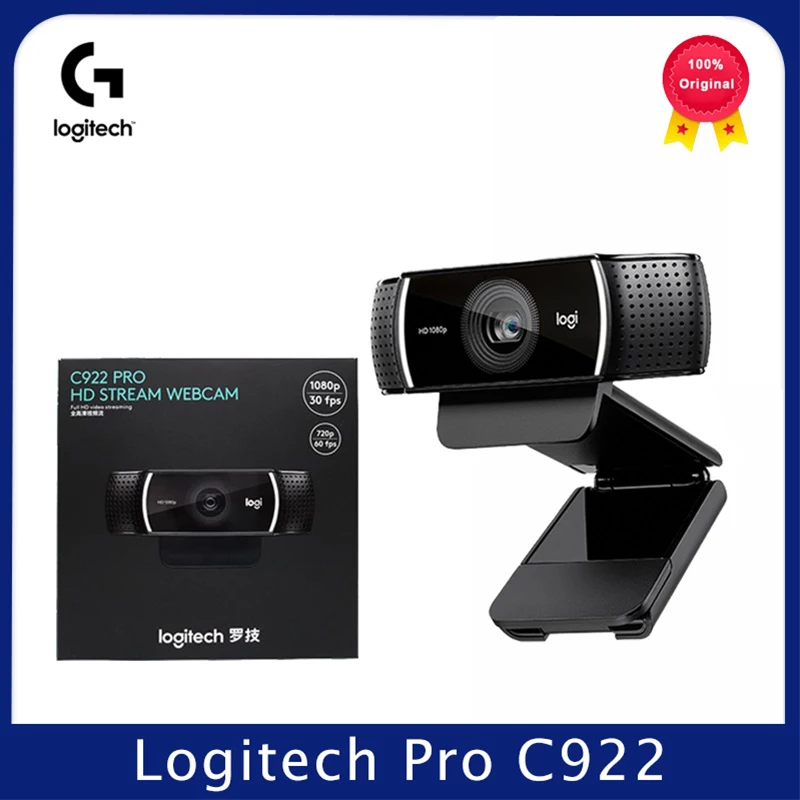 Веб-камера Logitech Pro C922 со встроенным потоковым интерфейсом и автофокусом HD-камера