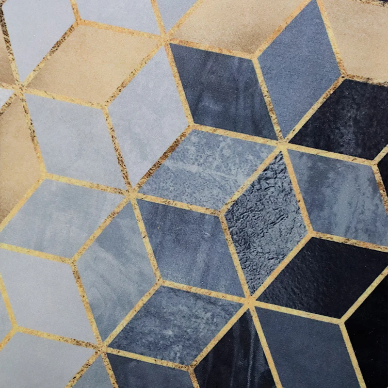 Наволочки с синим бархатным рисунком 43x43 см