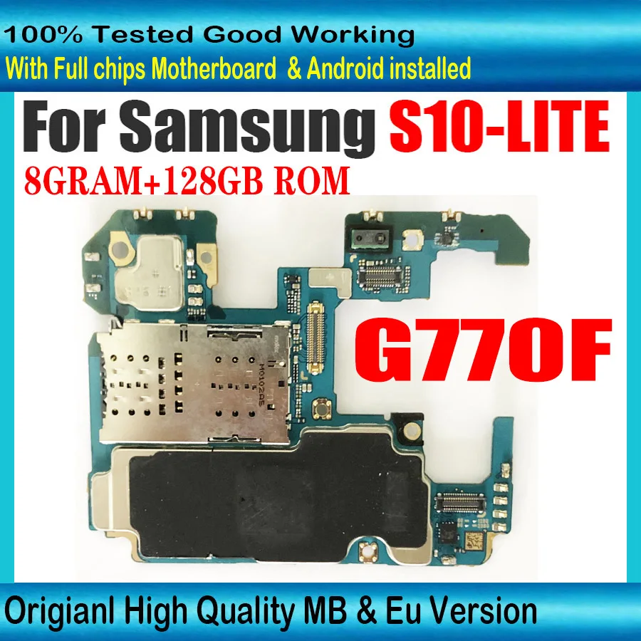 Оригинальная Европейская версия для Samsung Galaxy S10 LITE G770F G770FD 128 Гб ПЗУ + 8 ОЗУ