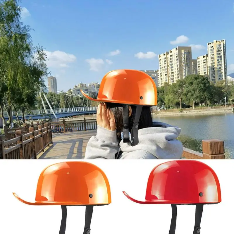 

Baseball Hat Bike Helmets Baseball Hat Style Helmets Half Baseball Caps Helmets Men Women For Moped Caps With Adjustable Strap