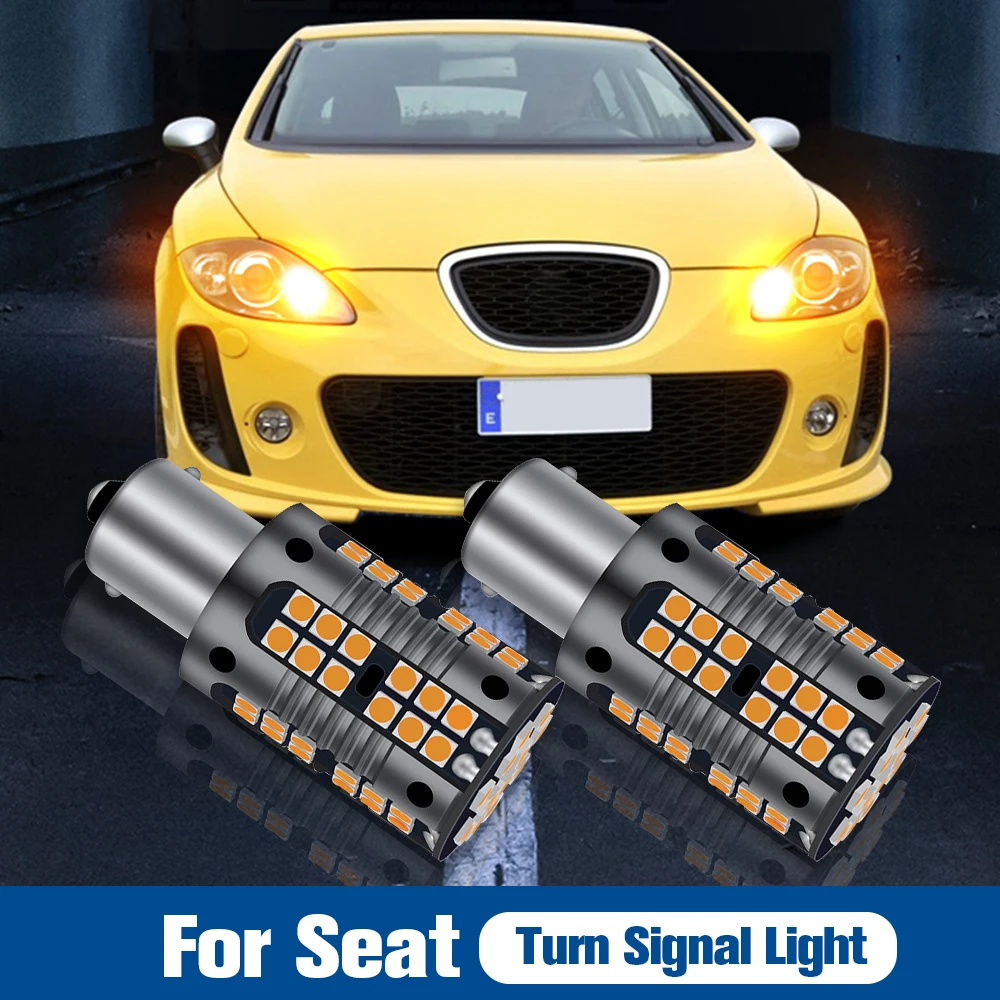 

2x LED Turn Signal Light PY21W BAU15S Canbus For Seat Altea Arona Exeo Ibiza MK3 MK4 MK5 Leon MK1 1M MK2 1P Toledo 2 4 Alhambra