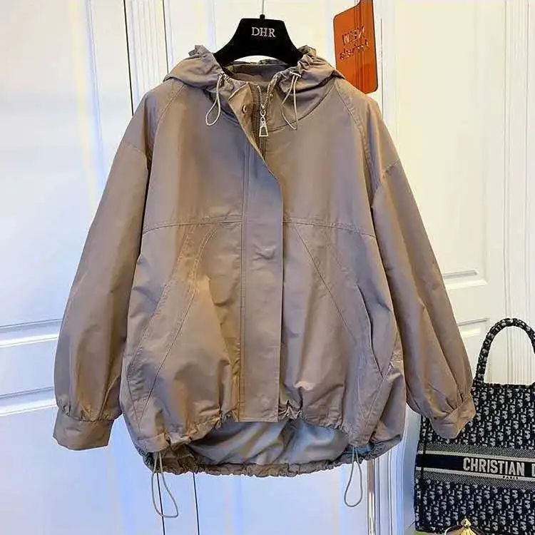 

Leisure Simple Style Coat Sports Style Women Loose And Thin Versatile Windbreaker Coat Women's 2022 Spring And Autumn Coat