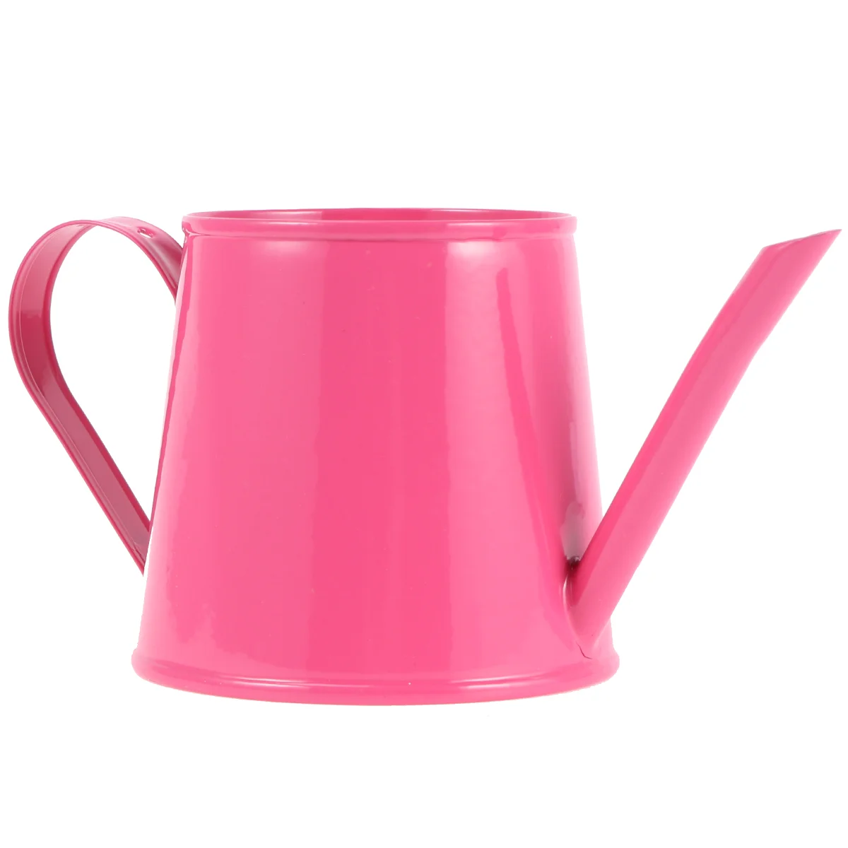 

Watering Can with Long Spout Sprinkler Watering Pot Metal Flower Watering Sprayer Newborn Photo Props ( Rosy )