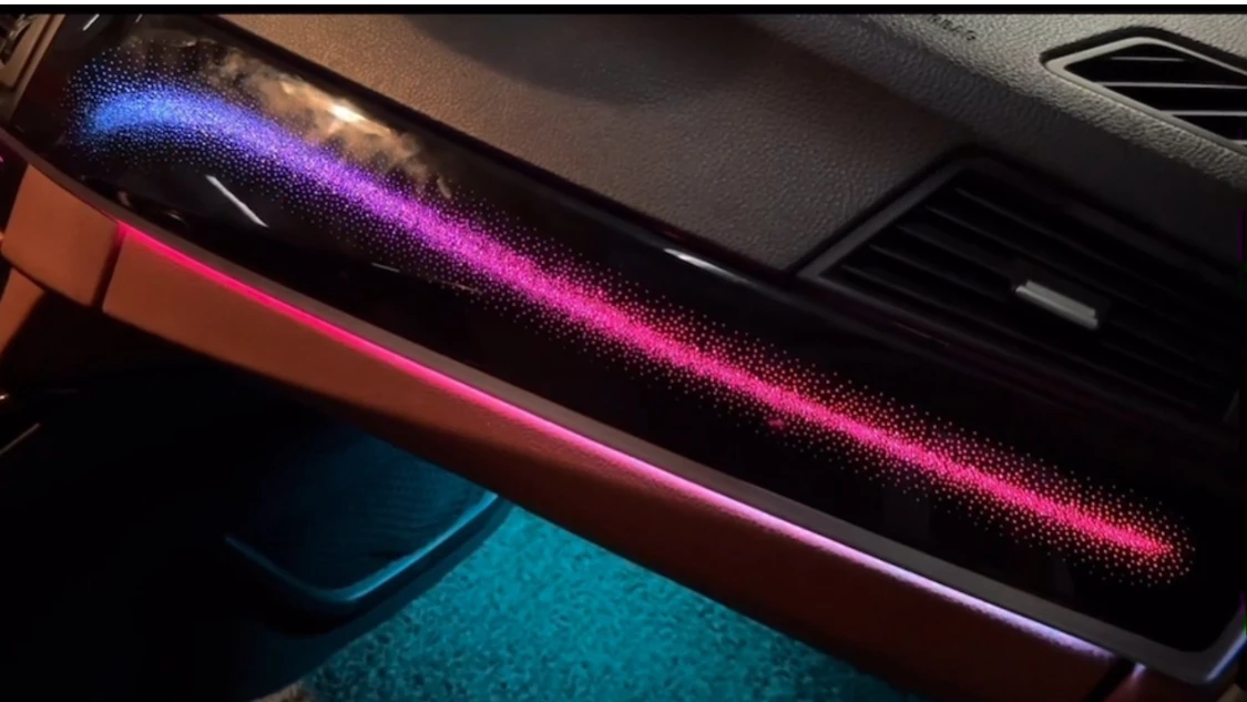 Фото Светодиодная подсветка салона Galaxy Style для BMW 5 серии F10 F11 F18 2010-2017 годов выпуска, декоративная отделка панелей салона. №5