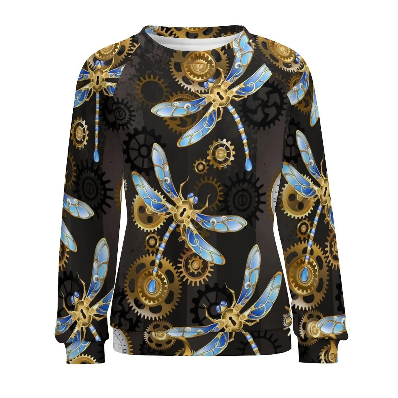 Толстовки со стрекозами в стиле стимпанк абстрактные животные хип-хоп большие