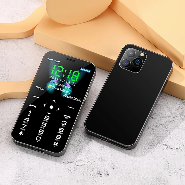 SOYES D13 4G LTE Mini Mobile Phone 1.77 Inch Touch Screen Keyboard Cellphone 900mAh Dual SIM Type-C SOS Small Celular Phone 3
