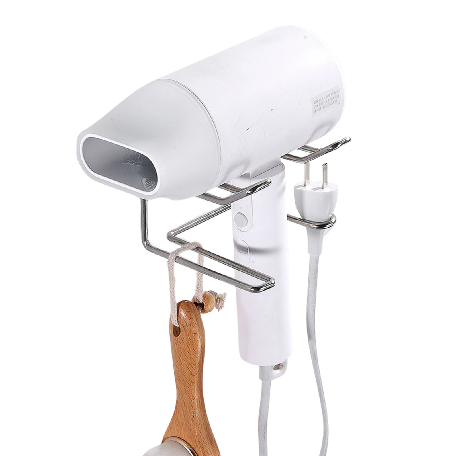 

Настенный держатель для фена, настенный самоклеящийся органайзер для сушки волос в ванную комнату