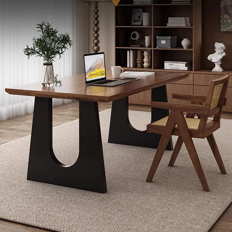 Деревянный современный офисный стол Рабочий для руководителя минималистичный