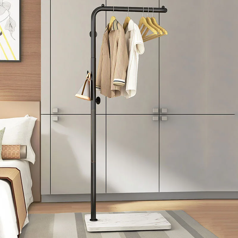 Storage Living Room Coat Rack Bags Floor Hangers Shoe Gold Coat Rack Hook Shelf Key Colgador Ropa Furniture For Clothes HY50CR