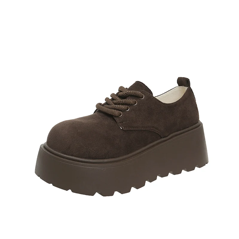 Женские зимние ботильоны на плоской подошве и платформе зимняя замшевая обувь