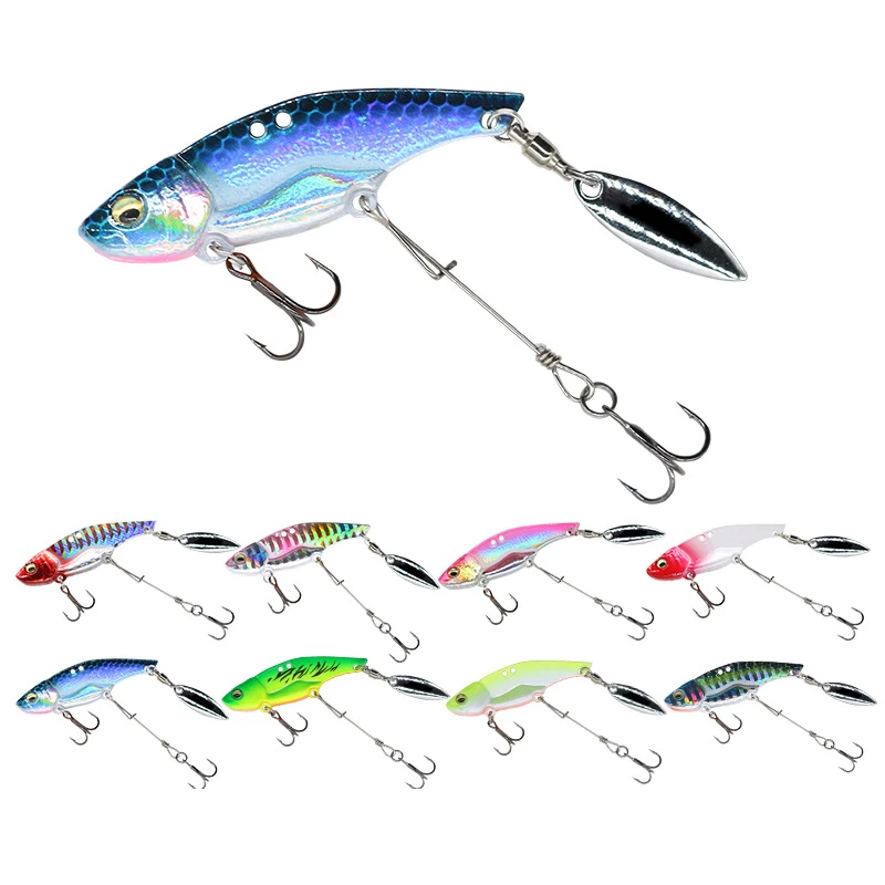 

11G 15G Trout Fishing Lures Bait Metal Hard Bait Sinking VIB Crank Jigging Bait Vibrating Wobbler Winter Fishing Gear Pesca