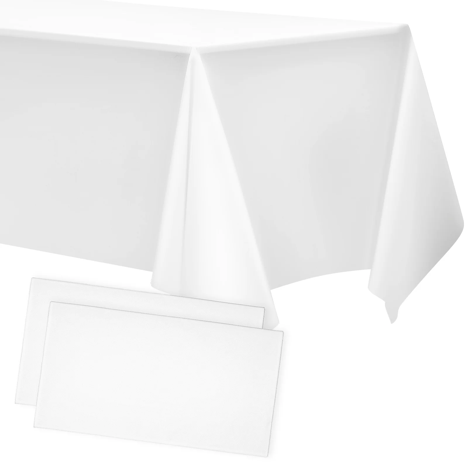 

2 шт., прямоугольная белая скатерть для стола