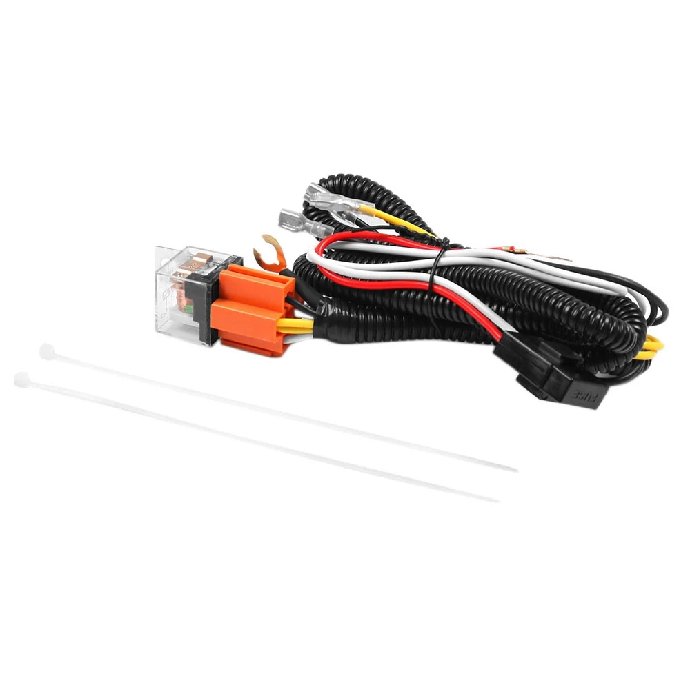 

12V Horn Relay Wiring Harness Kit Grille Mount Blast Tone Horns Wiring Harness Plug for Car Truck Universal
