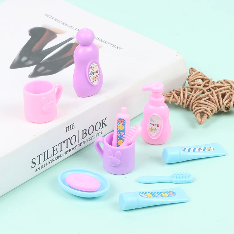 Миниатюрная чашка для пасты зубных протезов кукольных домиков пластиковый