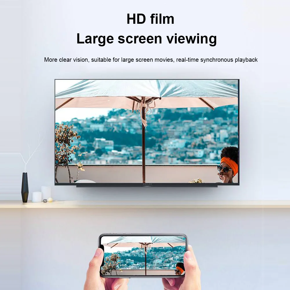 

Приемник дисплея 4K, HDMI-совместимый адаптер HD-дисплея с присоской, беспроводной адаптер дисплея для компьютера