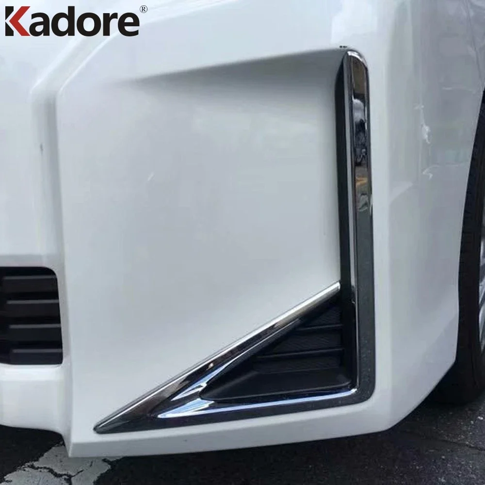 Передняя противотуманная фонарь обшивка для Toyota AI Voxy R80 2017 2018 хромированная