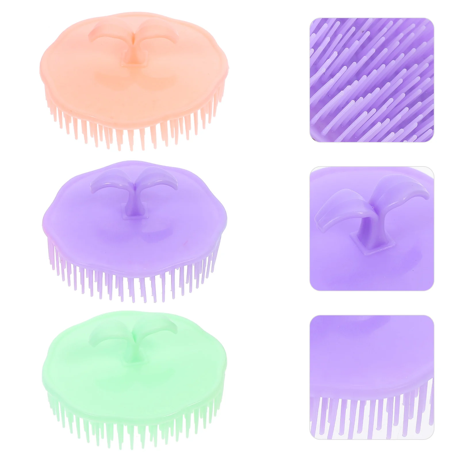 

Brush Scalphair Shampoo Scrubber Head Shower Dandruff Cleaning Silicone Growth