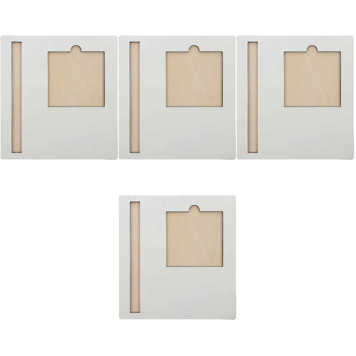 

4pcs Sublimation Blanks Product DIY Sticky Memo Holder Office Memo Notes Pad Tray