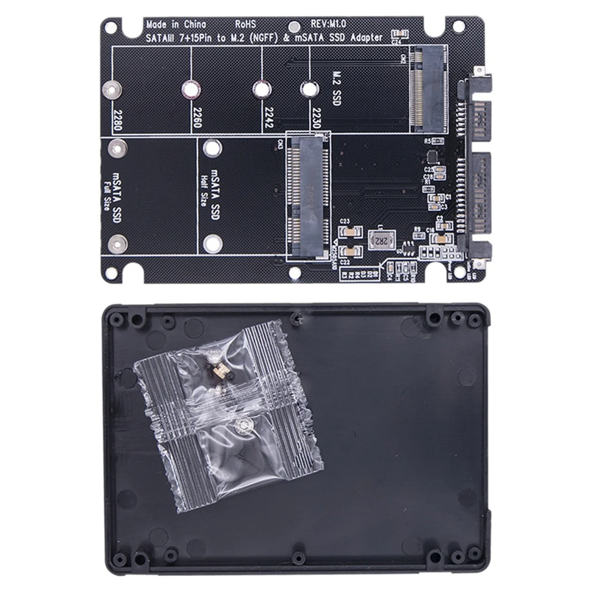 2 в 1 адаптер M.2 NGFF SSD SATA 3.0 корпус-конвертер корпус 6 Гбит/с поддержка 2230 2242 2260 2280