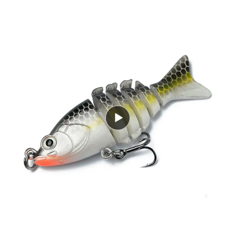 

3d Coating Luya Bait Simulation Lifelike Fake Bait Multi-color Six-section Broken Hard Bait Bionic Bait Fishing Tackle