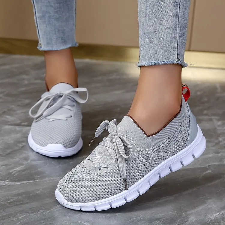 

Women Sneakers Slip on Mesh Light Breathable Shoes Woman Walking Platform Comfortable Casual Fashion Female Lace Up Non Slip New