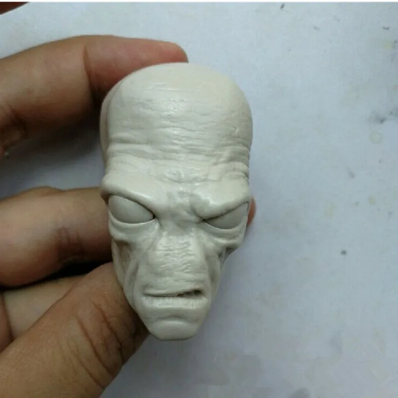 Accessory Unpainted Cad /bane Male Head Carving For 12 Inch Action Figure Body Toy Doll