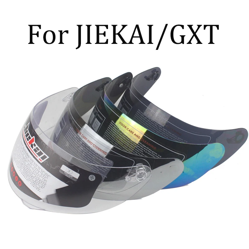 Motorcycle Helmet Visor Lens for JIEKAI GXT Casque Moto Motorbike Wind Shelter Lenses Anti-fog Silver/Transparent /Colorful