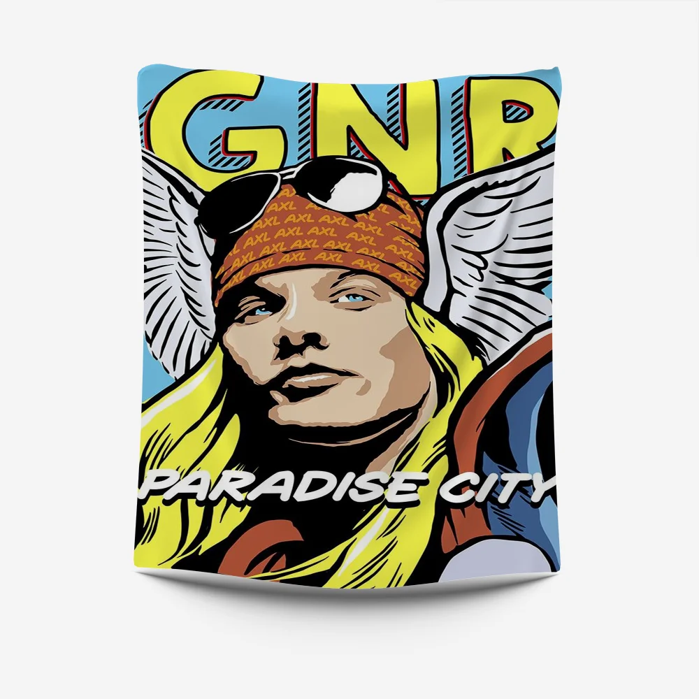 Певица A-Axl гобелен с розой креативный узор фото гостиная настенный