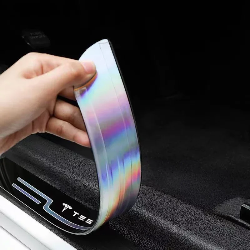 4 шт. подходит для Tesla Mode3 ModeY S X защитная полоса порога автомобиля украшение педали