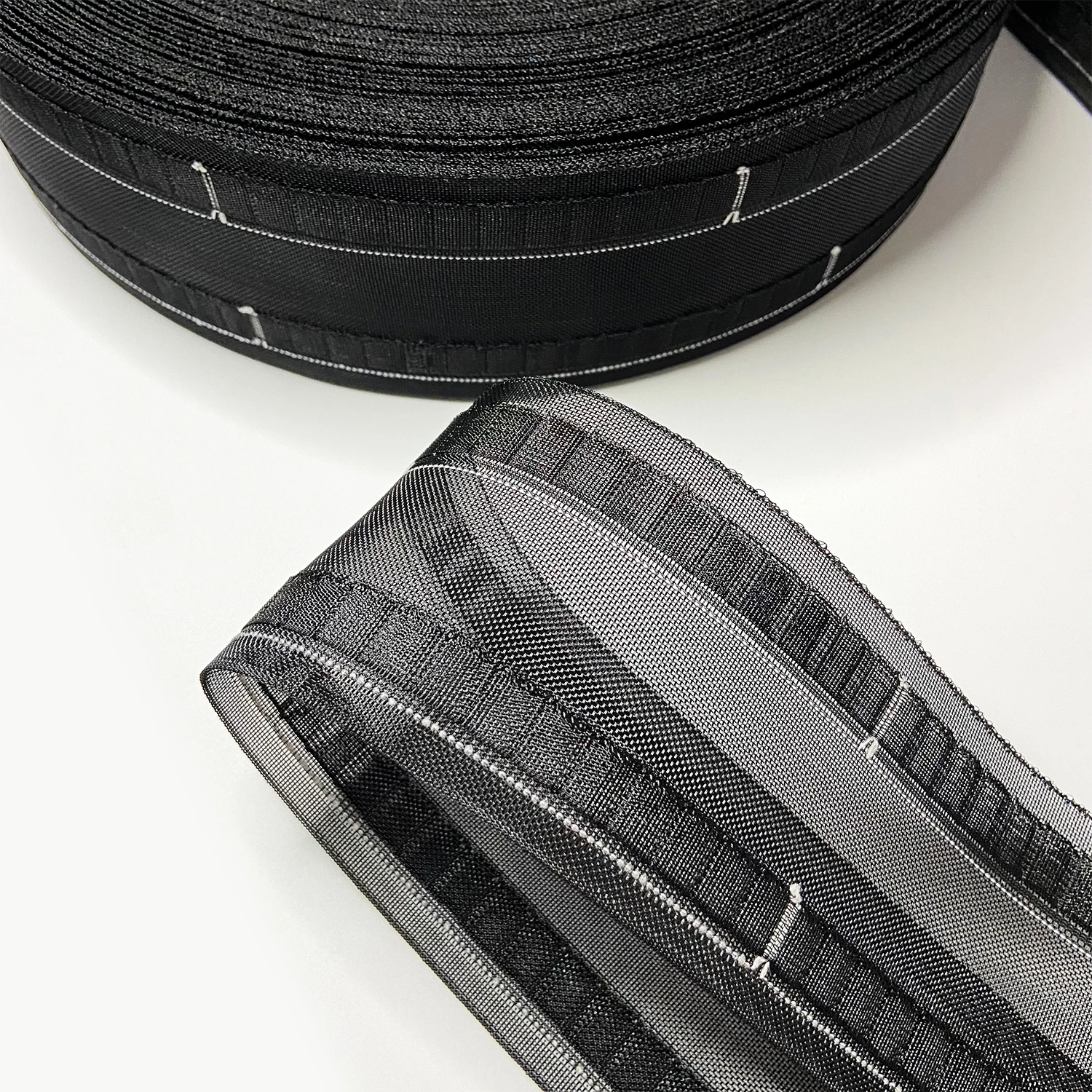 

Черная Волнообразная Лента Для Штор Шириной 75 Мм, Прозрачная, С Крючками, Для Складных Штор, Полиэстер, Аксессуары Для Штор