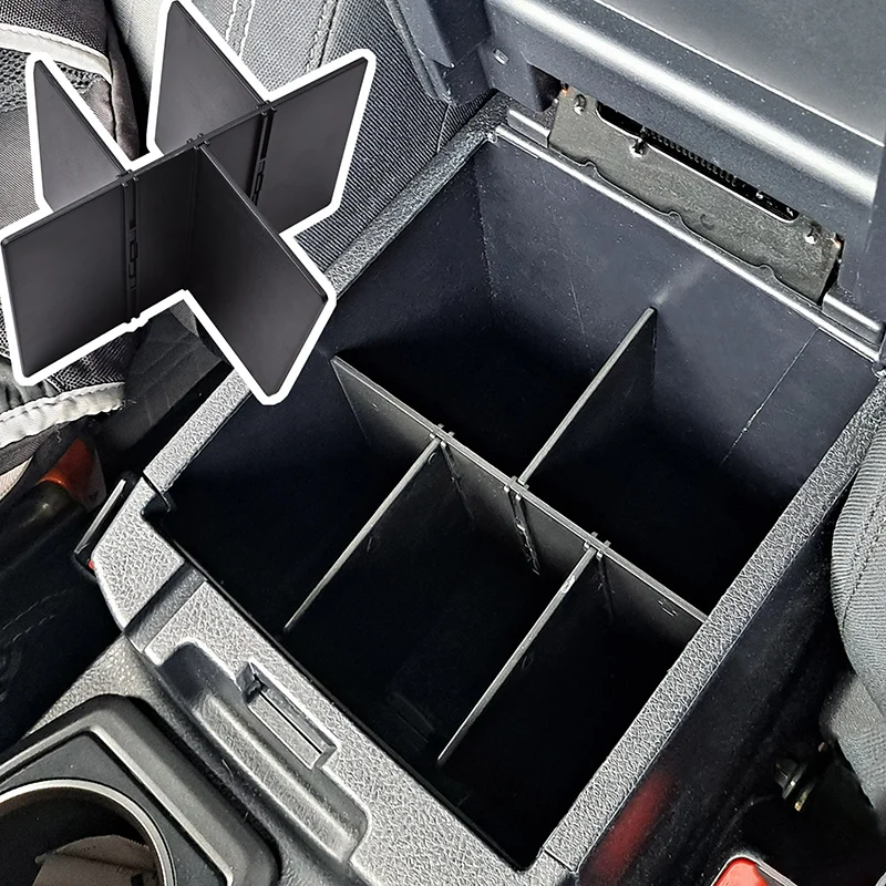 

Center Console Organizer Insert Dividers For Toyota Tacoma 2016-2018 2019 2020 2021 2022 2023 Accessories Glove Box ABS Material
