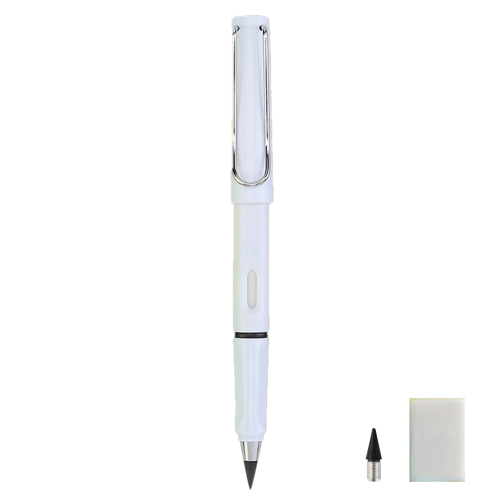 

School Unlimited Writing Kids Adults Pen Cap Portable With Eraser Replaceable Nib Art Plastic Reusable Inkless Pencil HB Home
